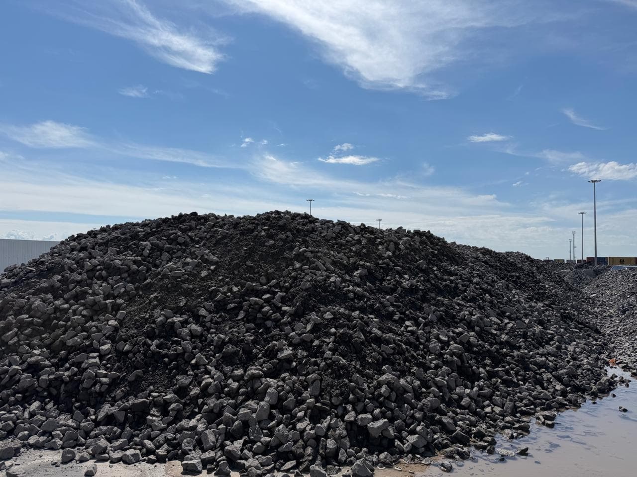 Mineral stockpile